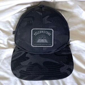 Yellowstone Cap Hat Camo Ranch Baseball Trucker Adjustable Camouflage Logo Black